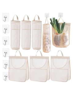6 Bolsas Reutilizables NGETC para Almacenamiento de Verduras