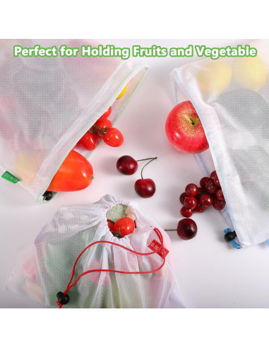 Bolsas de Producción Reutilizables Dyrfolm - 15 Piezas, 3 Tamaños
