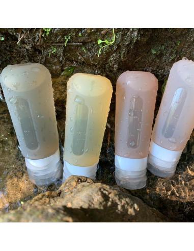 Botellas de viaje CAMPWOLF 85ml a prueba de fugas Albaricoque