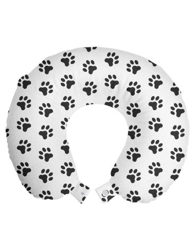 Almohada de Viaje Ambesonne Espuma de Memoria 30.48 cm Gris