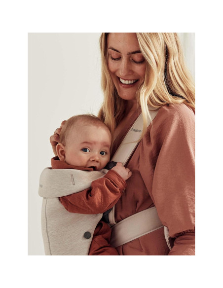 Portabebés Mini BabyBjrn Jersey 3D Beige Claro, Ergonómico Portabebés Mini BabyBjrn Jersey 3D Beige Claro, Ergonómico