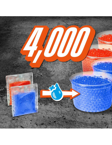 Paquete Nerf Pro Gelfire Versus 2 Blasters 4000 Rondas