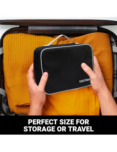 Bolsa Organizadora de Cables CordNest - Estuche Plegable Negro