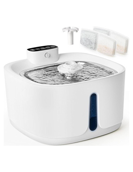 Fuente de Agua Inalámbrica ANTERLE 3.2L Silenciosa para Gatos Fuente de Agua Inalámbrica ANTERLE 3.2L Silenciosa para Gatos