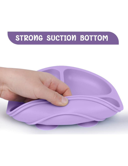 Platos de Succión Vicloon 2 Pcs Silicona Grado Alimenticio Platos de Succión Vicloon 2 Pcs Silicona Grado Alimenticio