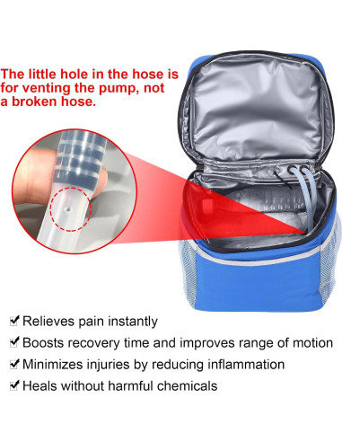 Máquina de Hielo Veanvoky para Terapia Fría con Almohadilla Universal