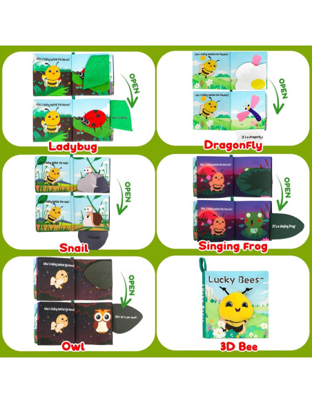 Libro Suave Montessori para Bebés 0-12 Meses - TSYAN Libro Suave Montessori para Bebés 0-12 Meses - TSYAN