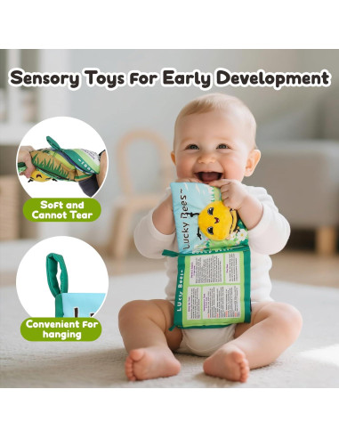 Libro Suave Montessori para Bebés 0-12 Meses - TSYAN