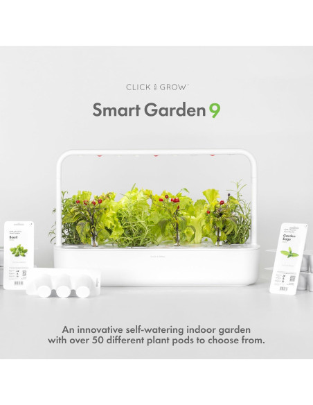 Kit Jardín Inteligente Click & Grow 9 Cápsulas Blanco Kit Jardín Inteligente Click & Grow 9 Cápsulas Blanco