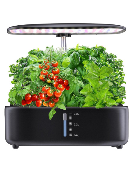 Kit Hidropónico Interior SOMYMORE con Luz LED 12 Plantas 43cm Kit Hidropónico Interior SOMYMORE con Luz LED 12 Plantas 43cm