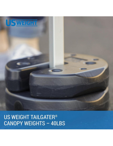 Pesas para Carpa US Weight 18,14 kg Set de 4 con Correa