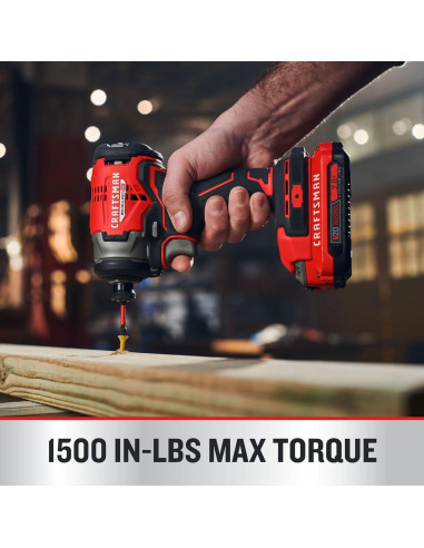 Kit Taladro y Destornillador Inalámbrico CRAFTSMAN V20 350W