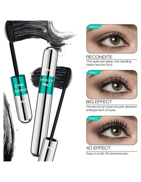 Máscara de Pestañas 4D DRMODE - Volumen y Longitud 5X Negra Máscara de Pestañas 4D DRMODE - Volumen y Longitud 5X Negra