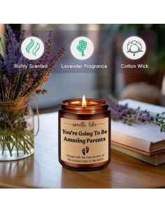 Vela Aromática GSPY para Nuevos Padres - Lavanda 255g 2