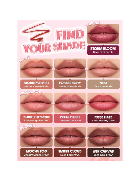 Lápiz Labial Blur SHEGLAM Vegano Flush de Pétalo 9g Lápiz Labial Blur SHEGLAM Vegano Flush de Pétalo 9g