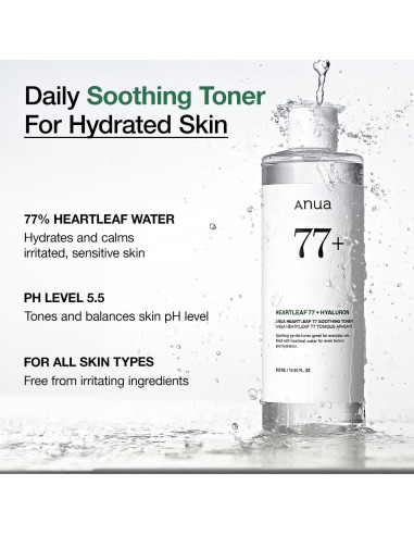 Set de Cuidado de Piel de Vidrio Anua - Suero 10% Niacinamida y Tónico Calmante