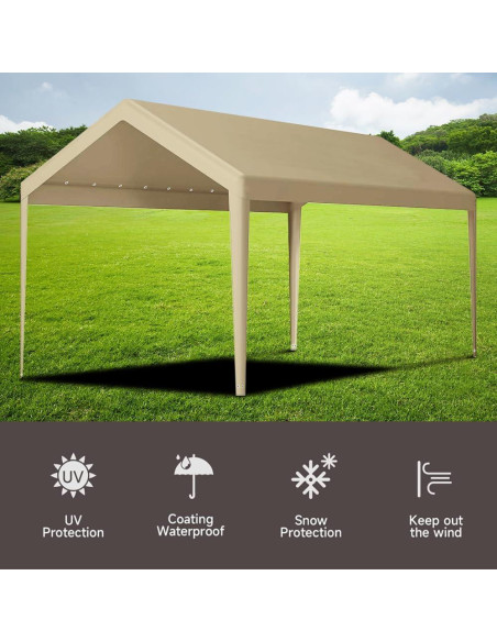 Cubierta de Reemplazo Vanteriam 3,66x6,10m Impermeable Beige Cubierta de Reemplazo Vanteriam 3,66x6,10m Impermeable Beige