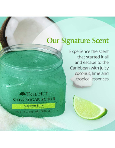 Exfoliante de Azúcar Tree Hut Coco Lima 3 x 0.51 kg