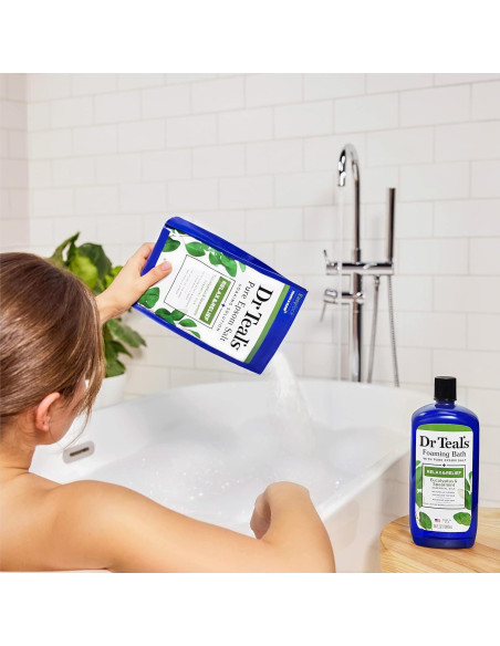 Baño de Sal de Epsom Dr Teal's 1.36 kg Eucalipto y Menta Baño de Sal de Epsom Dr Teal's 1.36 kg Eucalipto y Menta