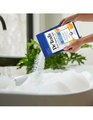 Baño de Sal de Epsom Dr Teal 1.36 kg Magnesio Leche y Miel