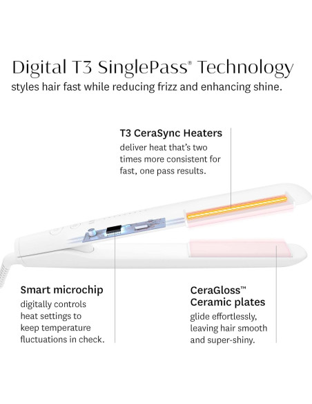 Plancha Profesional T3 Micro SinglePass StyleMax 1" Cerámica Plancha Profesional T3 Micro SinglePass StyleMax 1" Cerámica