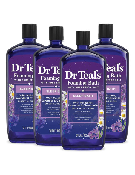 Baño Espumoso Dr Teal con Sal de Epsom 1008 ml - Mezcla para Dormir Baño Espumoso Dr Teal con Sal de Epsom 1008 ml - Mezcla para Dormir