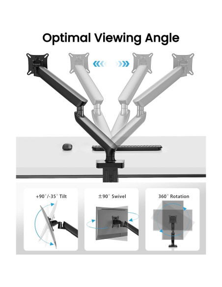 Soporte de Monitor HUANUO para Pantallas de 33 a 101 cm Soporte de Monitor HUANUO para Pantallas de 33 a 101 cm