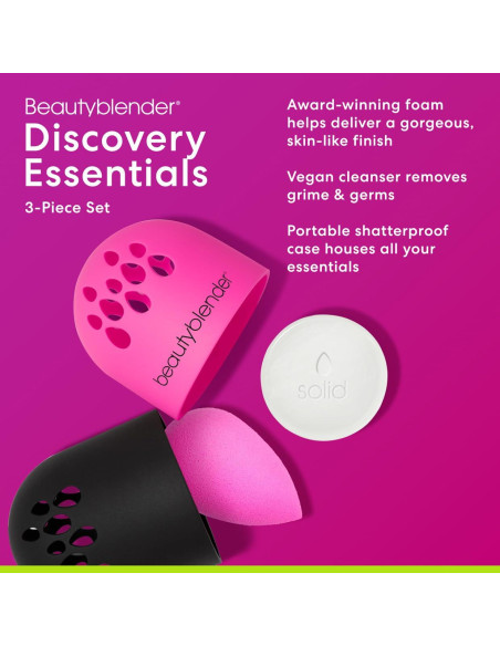Beautyblender Kit de Descubrimiento - Esponja y Limpiador Vegano Beautyblender Kit de Descubrimiento - Esponja y Limpiador Vegano