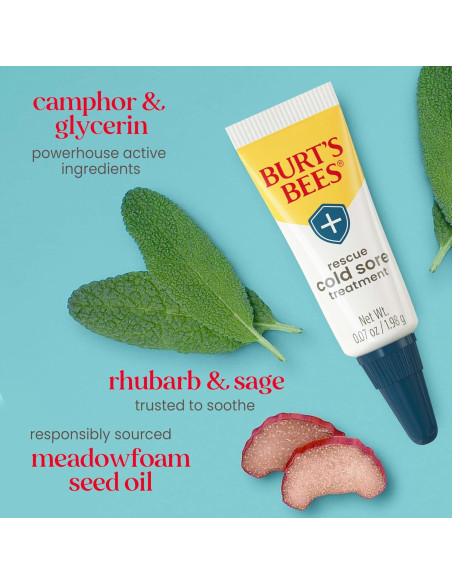 Tratamiento para Herpes Labial y Balsamo Labial Burt's Bees Tratamiento para Herpes Labial y Balsamo Labial Burt's Bees