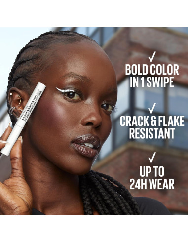 Delineador Líquido a Prueba de Agua Maybelline Trazado Negro 1.7g