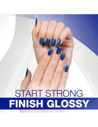 Dúo Set Base y Top Coat Gel Seche Clear y Vive 14 mL