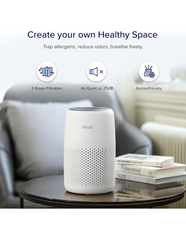Purificador de Aire LEVOIT Core 300 y Mini HEPA para Alergias