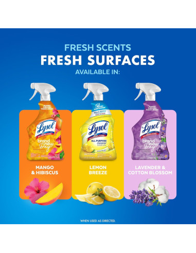 Limpieza Multiusos Lysol Spray 946 ml Aroma Limón Desinfectante