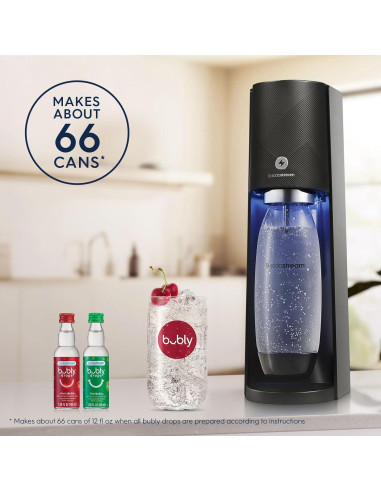 SodaStream E-TERRA Fabricador de Soda Eléctrico Negro 60L