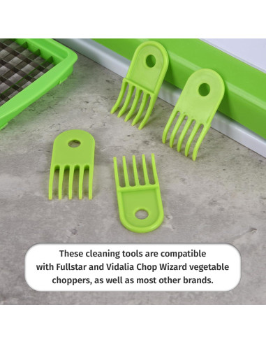 Juego de 4 herramientas de limpieza Enlisiwte para picadoras de verduras