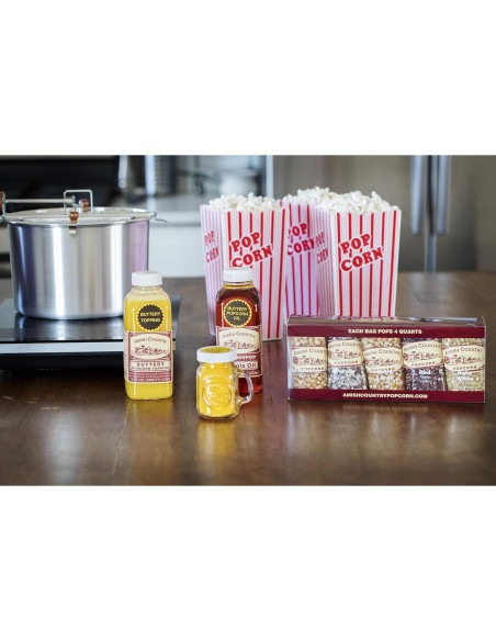 Set de Regalo Palomitas de Maíz Amish Whirley Pop 6qt Set de Regalo Palomitas de Maíz Amish Whirley Pop 6qt