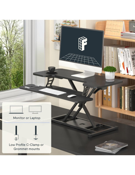 Convertidor de Escritorio Ajustable FLEXISPOT MT137 91 cm Negro Convertidor de Escritorio Ajustable FLEXISPOT MT137 91 cm Negro