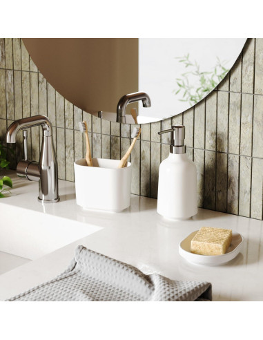 Dispensador de Jabón Líquido Umbra Step Blanco 384 ml