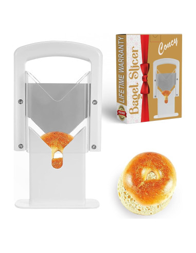 Cortador de Bagels Concy BSL001 - Corte Seguro y Limpio - ABS y Acero Inoxidable