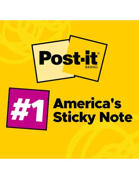 Notas Adhesivas Rayadas Post-it 7.6x7.6 cm Amarillo 6 Blocs Notas Adhesivas Rayadas Post-it 7.6x7.6 cm Amarillo 6 Blocs
