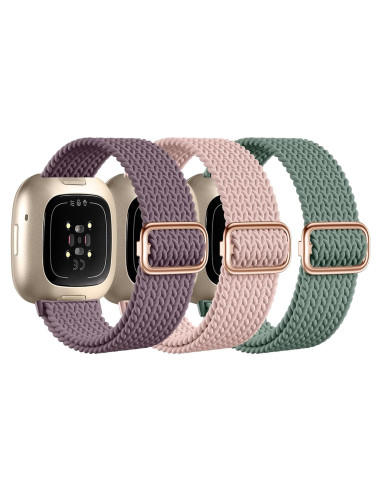 Banda Elástica Trenzada para Fitbit Versa 4/3/Sense 2 - Suave
