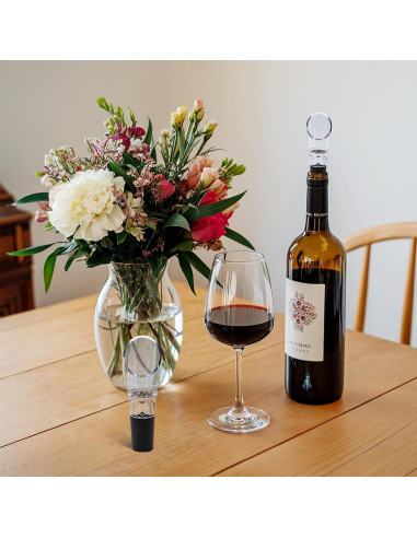 Juego de 2 Aeradores de Vino Aertyzeen - Sin Goteo, 36g
