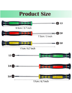 Juego de Destornilladores M-jump 6 Piezas Magnéticos Antideslizantes 2