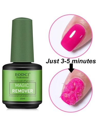 Removedor de Esmalte de Uñas Gel Profesional Eodci 15ml