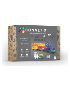 Paquete de Transporte Arcoíris Connetix - 50 Piezas STEAM