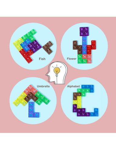 Rompecabezas de Bloques de Madera Twood 42 Piezas Educativo