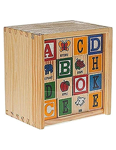 Bloques de Alfabeto de Madera Schylling 48 Piezas 3.18 cm