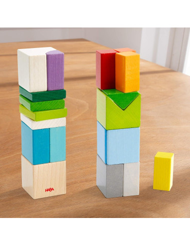 Bloques de Madera HABA 19 Piezas Juguete Educativo 3D