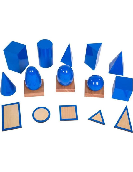 Juguetes de Madera Montessori Leader Joy - Formas 3D Geométricas Juguetes de Madera Montessori Leader Joy - Formas 3D Geométricas