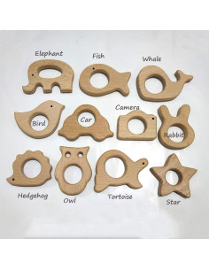 Juguete de Dentición de Madera Alenybeby 11 Piezas Orgánico 2